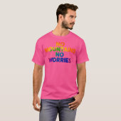 No Mountains No Worries T-shirt voor gedurfde vrou (Voorkant volledig)