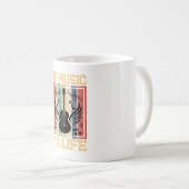 No Music No Life Coffee Mug Koffiemok (Voorkant rechts)