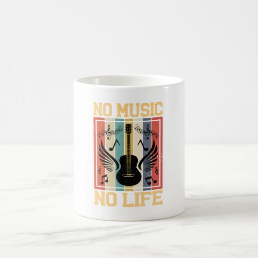 No Music No Life Coffee Mug Koffiemok (Center)