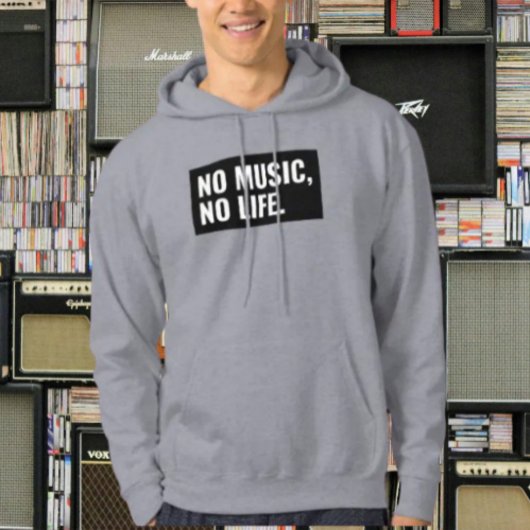 No Music No Life Hoodie – Bold Statement Pullover