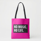 No Music No Life Tas - Draag het ritme (Voorkant)