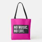 No Music No Life Tas - Draag het ritme (Achterkant)