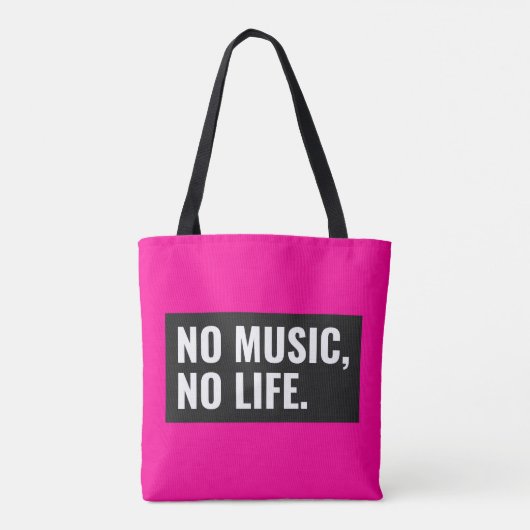 No Music No Life Tas - Draag het ritme (Achterkant)