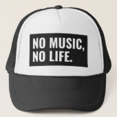 No Music No Life Trucker Hat Pet (Voorkant)