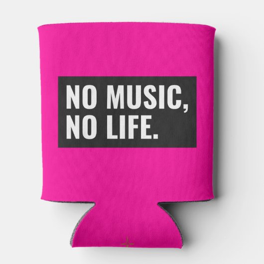 No Music No Life Water Cooler - Luide boodschap (Achterkant)