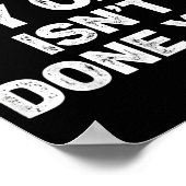 No My Car Is Not Ready Funny Mechanic  Poster (Hoek)