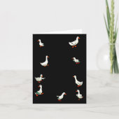 No My Ducks Are Certainly Not In A Row Funny Duck  Kaart (Voorkant)