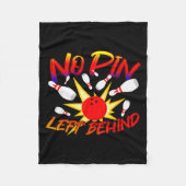 No N Left Behind Funny Bowing Tenns Bowler Bowling Fleece Deken (Voorkant)