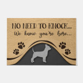 No Need To Knock Mat, Funny Chihuahua Design Deurmat (Voorkant)