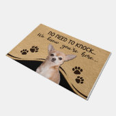 No Need To Knock We Know You're Here Chihuahua Deurmat (Schuin)