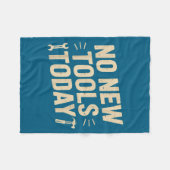 No New Tools Today Retro Meme Tools Lover Fleece Deken (Voorkant (Horizontaal))