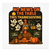No News on the Table This Thanksgiving Foto Afdruk (Voorkant)