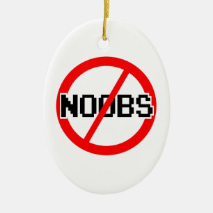NO NOOBS - geek/hacker/pc/code aap Keramisch Ornament