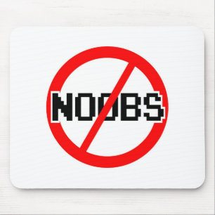NO NOOBS - geek/hacker/pc/code aap Muismat