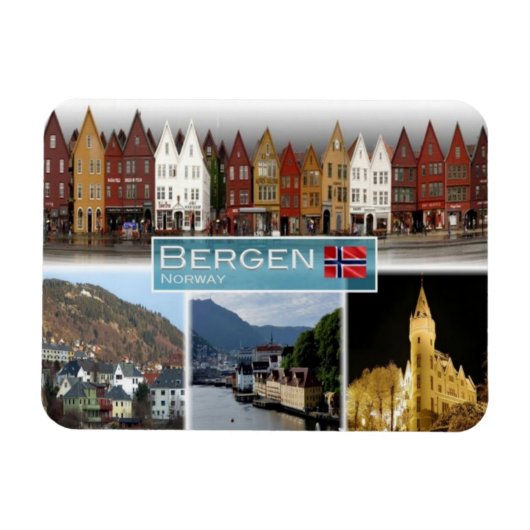 NO Noorwegen - Bergen - Magneet (Horizontaal)