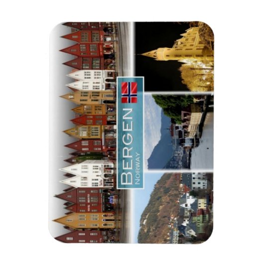 NO Noorwegen - Bergen - Magneet (Verticaal)