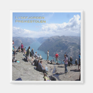 NO # Noorwegen - Lysefjorden - Preikestolen Magneet