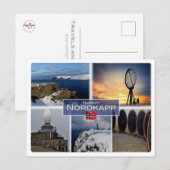 NO Noorwegen - Nordkapp - North Cape - Briefkaart (Voorkant / Achterkant)