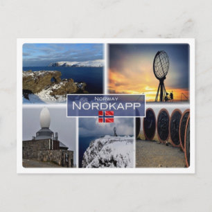 NO Noorwegen - Nordkapp - North Cape - Briefkaart
