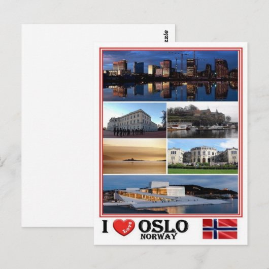 NO - Noorwegen - Oslo - Briefkaart (Voorkant / Achterkant)