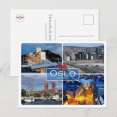 NO Noorwegen - Oslo - Briefkaart (Voorkant / Achterkant)