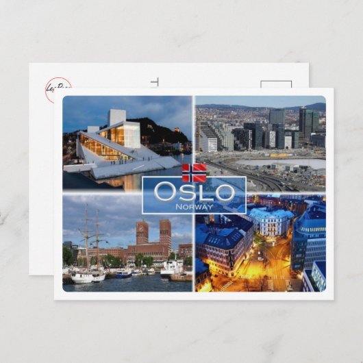 NO Noorwegen - Oslo - Briefkaart (Voorkant / Achterkant)