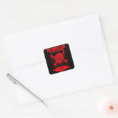 NO NUCLEAR 2 VIERKANTE STICKER (Envelop)
