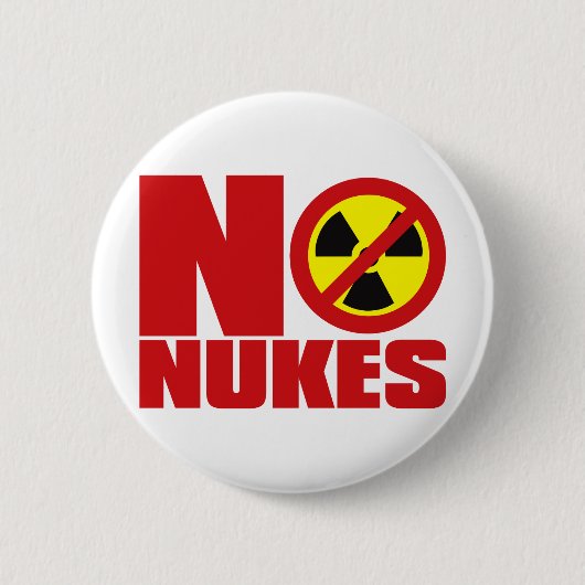 NO_NUKES RONDE BUTTON 5,7 CM (Voorkant)