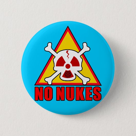 NO NUKES! RONDE BUTTON 5,7 CM (Voorkant)