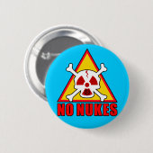 NO NUKES! RONDE BUTTON 5,7 CM (Voorkant /achterkant)