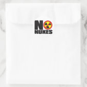 NO_NUKES RONDE STICKER (Tas)