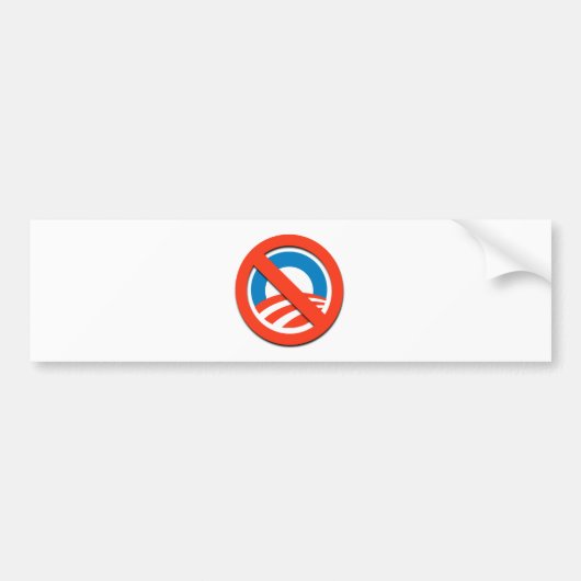 NO "O" BUMPERSTICKER (Voorkant)