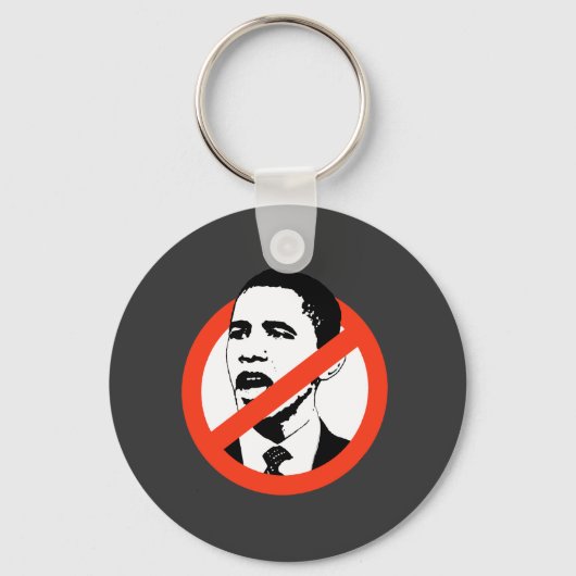 No Obama / Anti-Obama T-shirts Sleutelhanger (Voorkant)