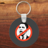 No Obama / Anti-Obama T-shirts Sleutelhanger (Voorkant)