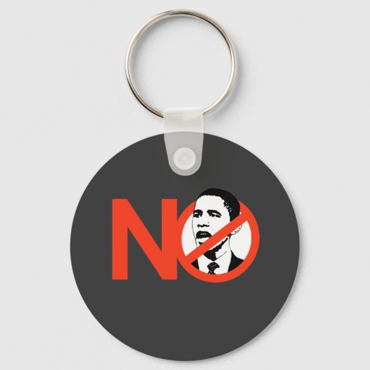 No Obama / Anti-Obama T-shirts Sleutelhanger (Voorkant)