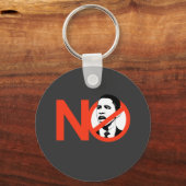 No Obama / Anti-Obama T-shirts Sleutelhanger (Voorkant)
