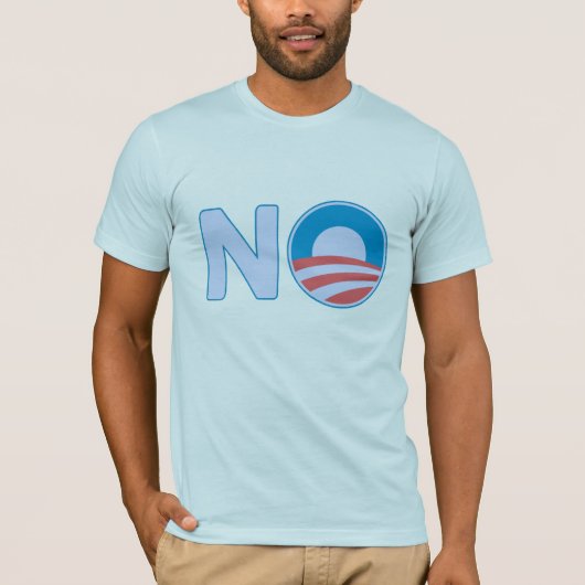NO Obama Bella Canvas T-Shirt (Voorkant)