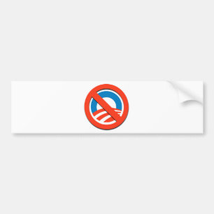 NO OBAMA/NO O BUMPERSTICKER