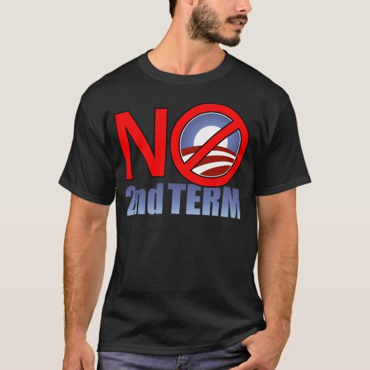 NO Obama Tweede Term T-shirt (Voorkant)