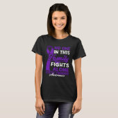 No One In This Family Fights Alone I Cystic Fibros T-shirt (Voorkant volledig)