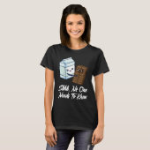 No One Needs To Know Chocolate Milk Food Graphic T-shirt (Voorkant volledig)