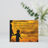 NO op briefkaart SB277 (Staand voorkant)