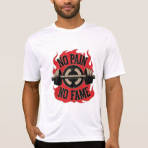 No Pain No Fame T-Shirt – Motivatie Gym Shirt