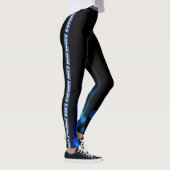 No Pain No Gain Blauwe en zwarte LEGGINGS (Rechts)