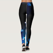 No Pain No Gain Blauwe en zwarte LEGGINGS (Achterkant)