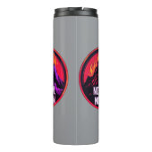 No Pain No Gain Fiery Mountain WorkThermal Tumbler Thermosbeker (Achterkant)
