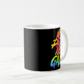 No Pain No Gain Motivatie Gym Humor Tie Dye Wei Koffiemok (Voorkant rechts)