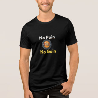 🔥 No Pain No Gain T-shirt – Motivatie Gym & Fi