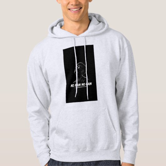No Pain No Gain-trui Hoodie (Voorkant)