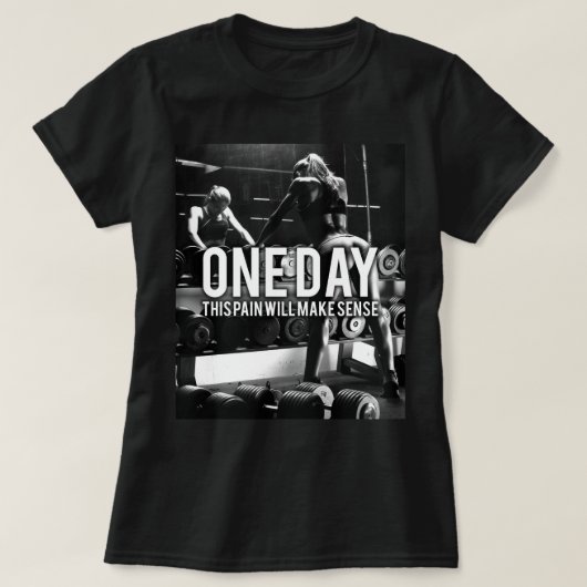 No PAIN No Gain - Women's Workout Motivatie T-shirt (Design voorkant)